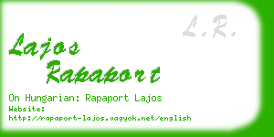 lajos rapaport business card